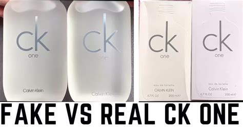 calvin klein ck one counterfeit.